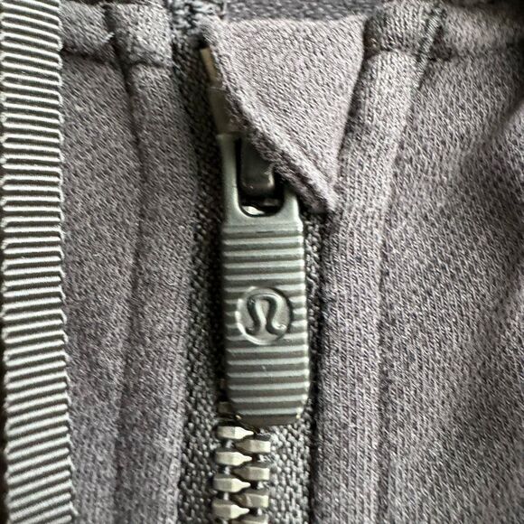 Lululemon Next Move Cropped Full Zip Jacket Black Stretch French Terry Size 4 - Picture 3 of 6